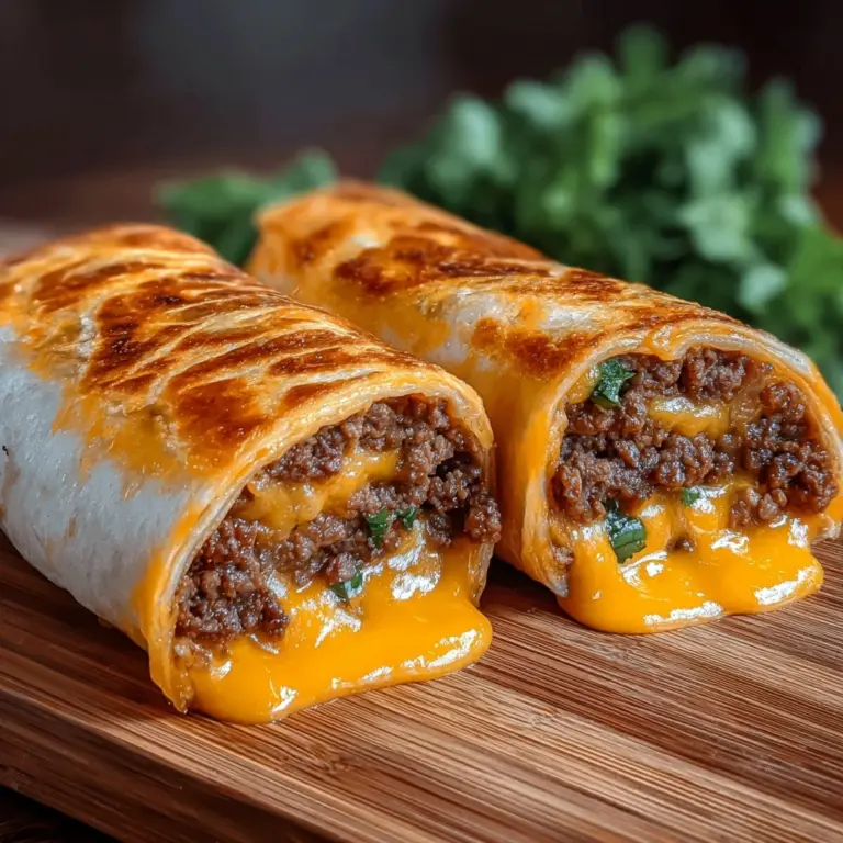 Easy Garlic Butter Beef Cheeseburger Rollups Recipe