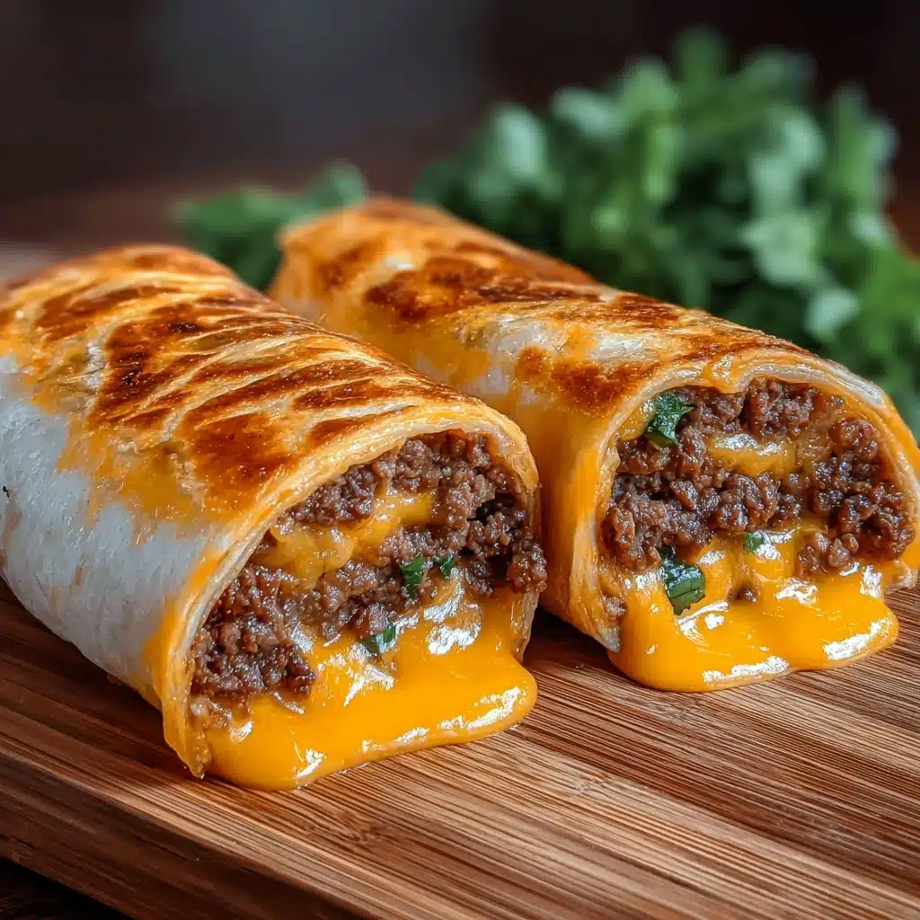 Easy Garlic Butter Beef Cheeseburger Rollups Recipe