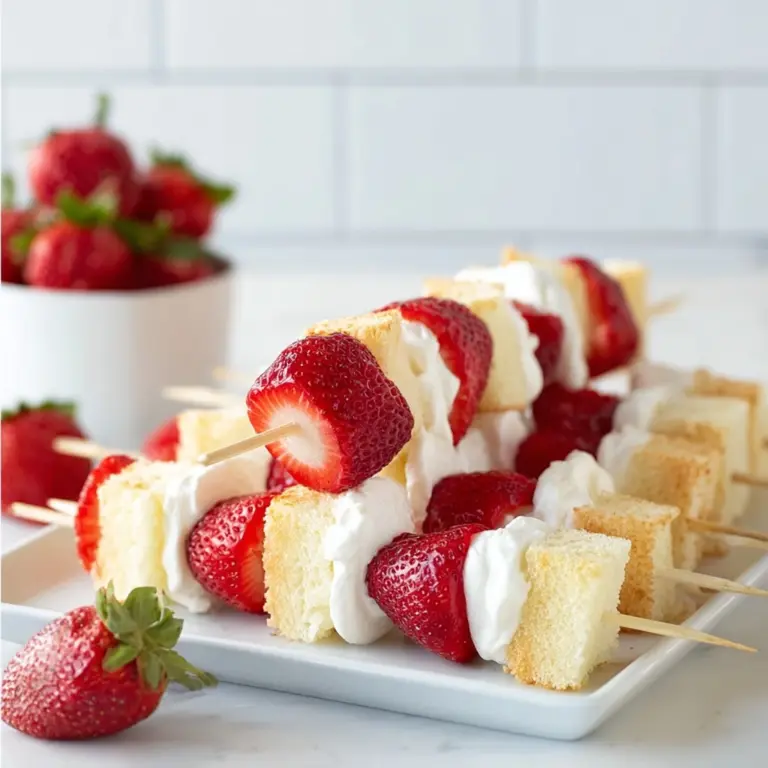Strawberry Shortcake Kabobs Recipe