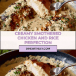 Creamy Smothered Chicken Rice Recipe