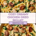 Creamy Chicken Sausage Orzo : A One-Pan Meal Recipe