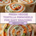 Fresh Vegetable Tortilla Roll Ups Recipe