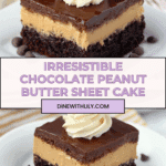 Chocolate Peanut Butter Texas Sheet Cake Recipe