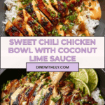 Sweet Chili Chicken Bowl with Coconut Lime Drizzle Recipe