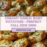 Creamy Garlic Sauce Baby Potatoes Recipe