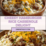 Cheesy Hamburger Rice Casserole Recipe