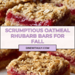 Delicious Oatmeal Rhubarb Bars Recipe