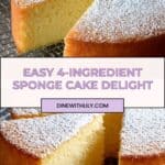 4-Ingredient Sponge Cake Recipe