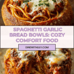 Spaghetti Garlic Bread Bowls Recipe