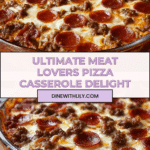 Meat Lovers Pizza Casserole Recipe