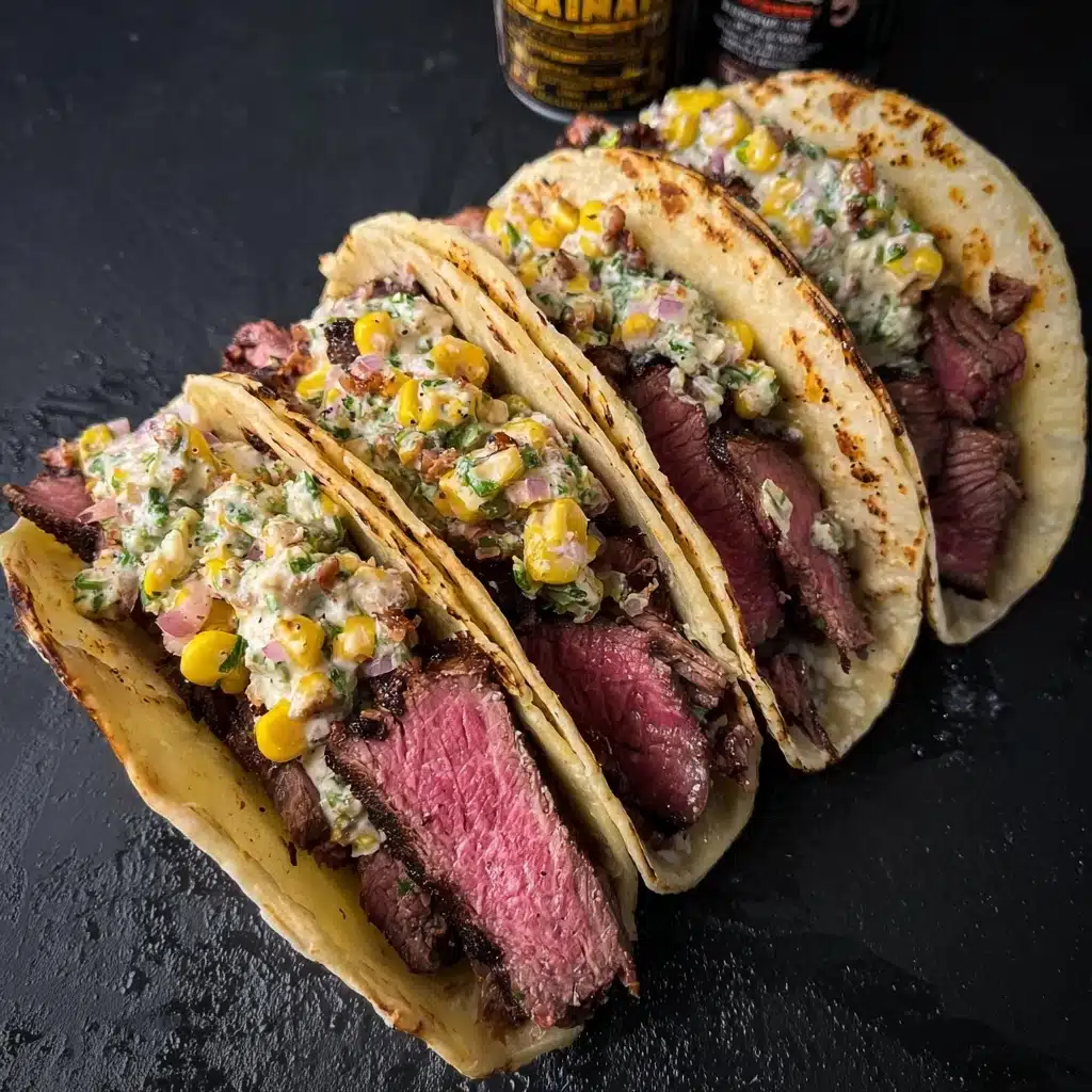 Grilled Steak Elote Tacos Recipe