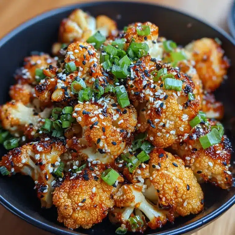 Sweet and Spicy Baked Cauliflower Recipe