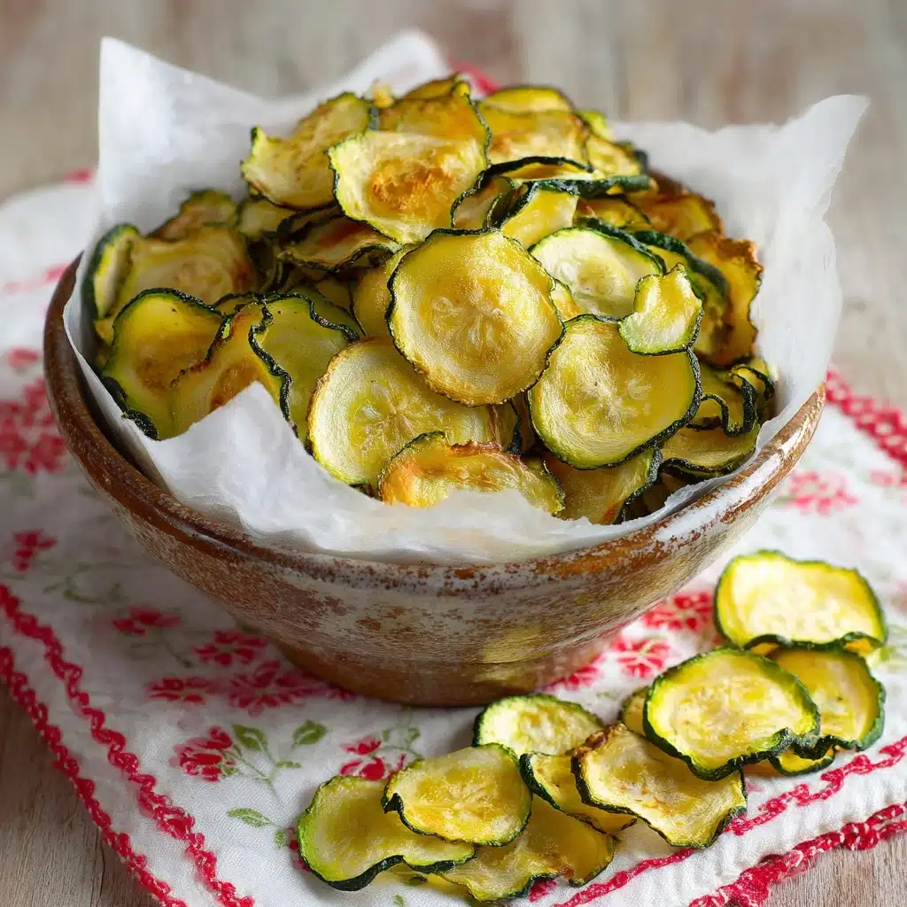 Salt and Vinegar Zucchini Chips Recipe - Recipe Image