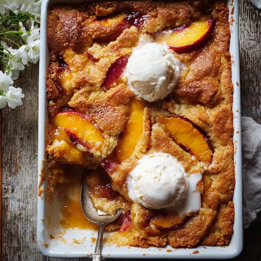Old School Easy Brown Sugar Peach Cobbler Recipe