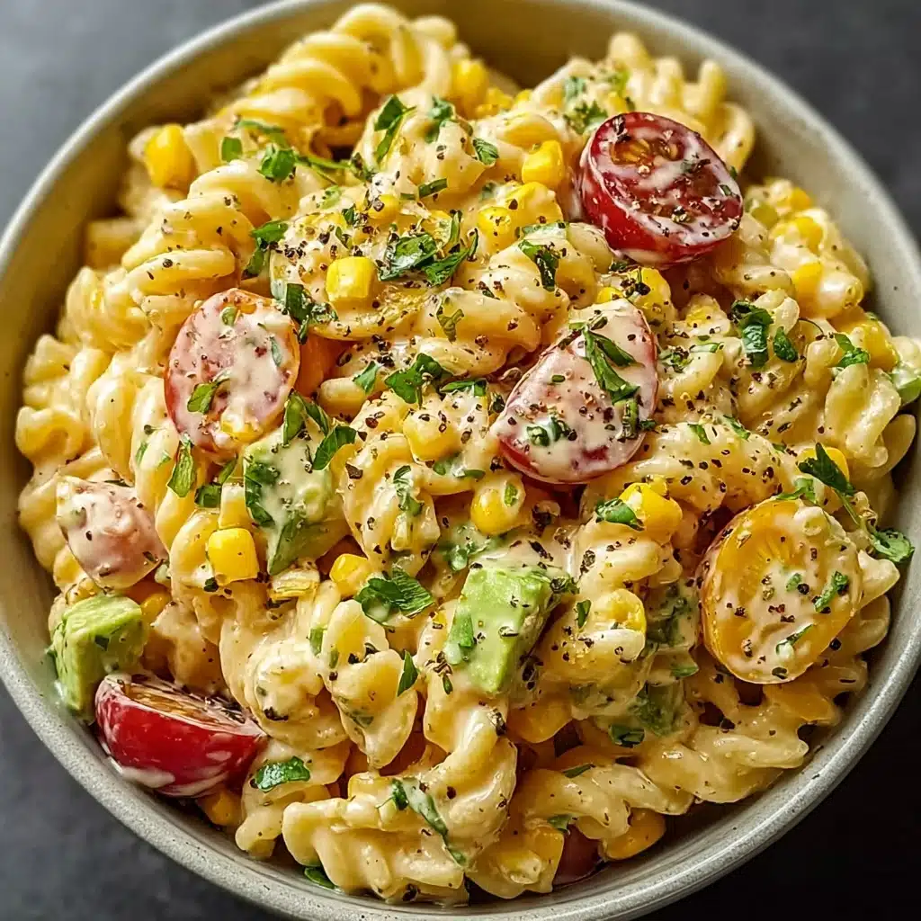 Mexican Street Corn Pasta Salad is a must-try dish! Recipe - Recipe Image