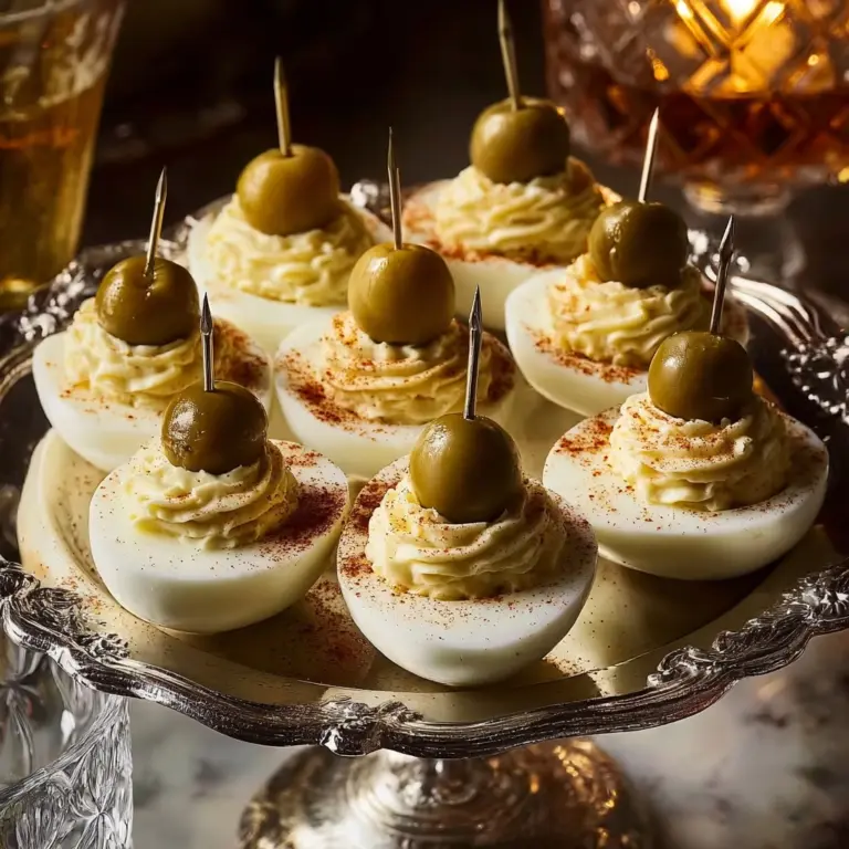 Dirty Martini Deviled Eggs Recipe