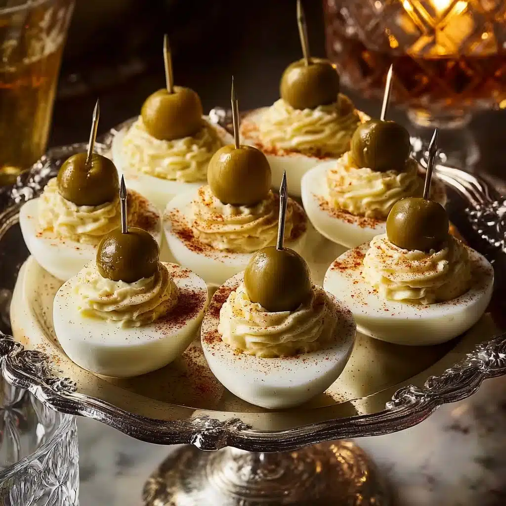 Dirty Martini Deviled Eggs Recipe