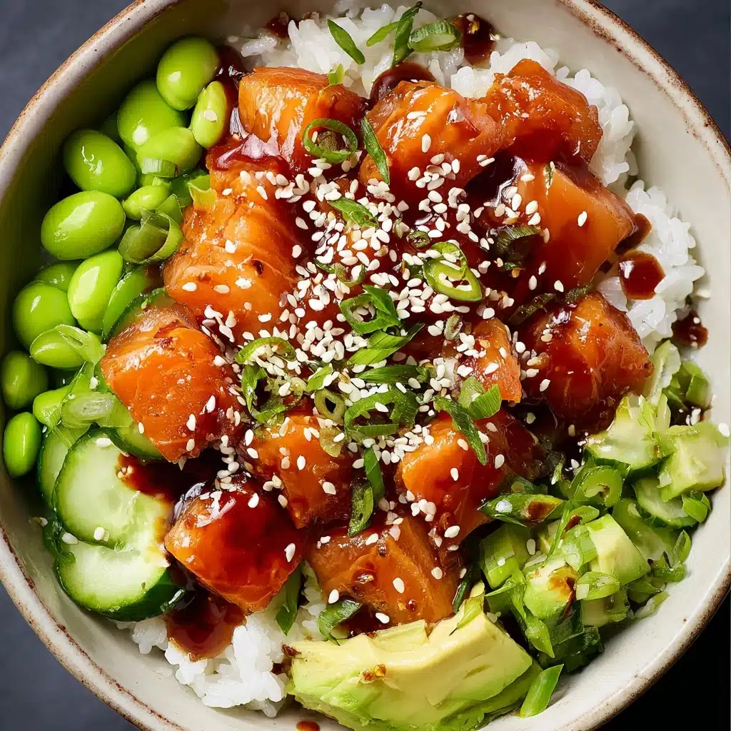 Honey Sriracha Salmon Bowls Recipe - Recipe Image