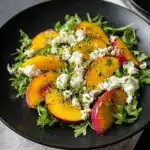 Simple Peach Feta Salad Recipe