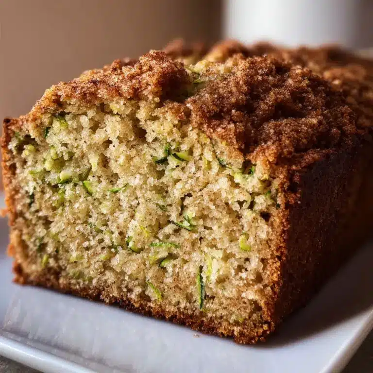 Cinnamon Streusel Topped Zucchini Bread Bakery Style Recipe