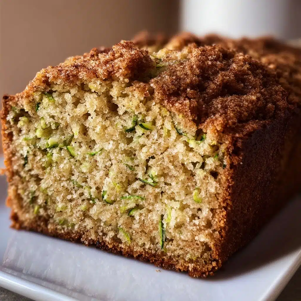 Cinnamon Streusel Topped Zucchini Bread Bakery Style Recipe