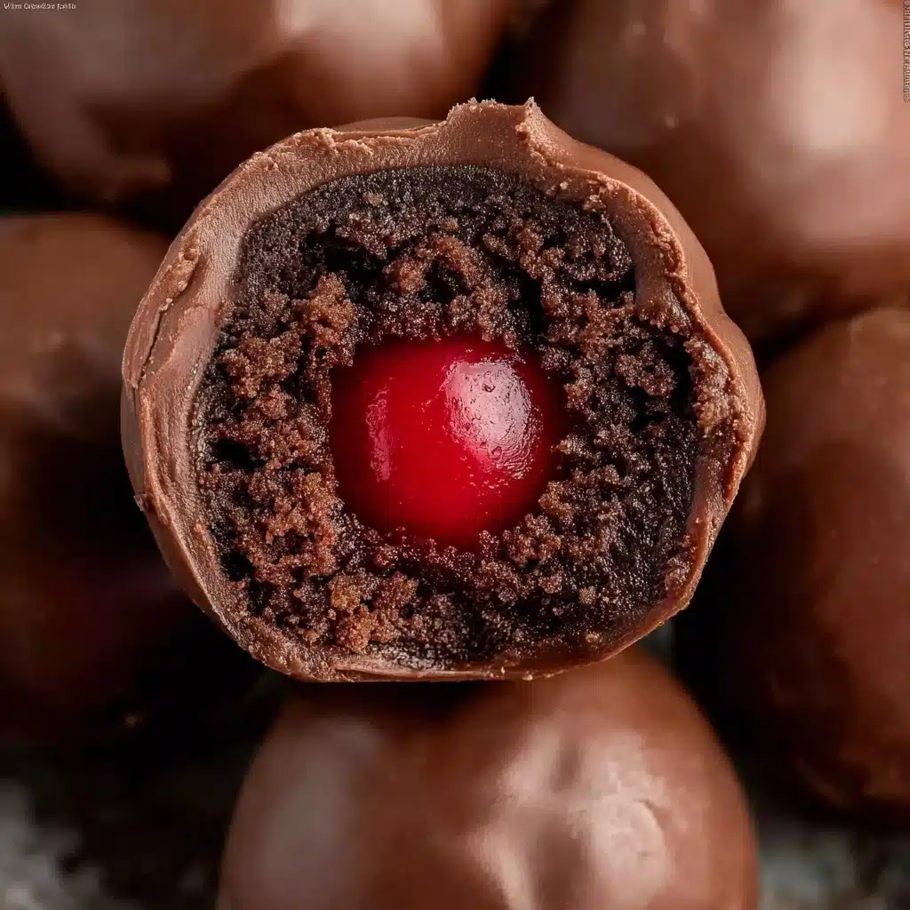 Chocolate Covered Cherry Brownie Bombs Recipe - Recipe Image