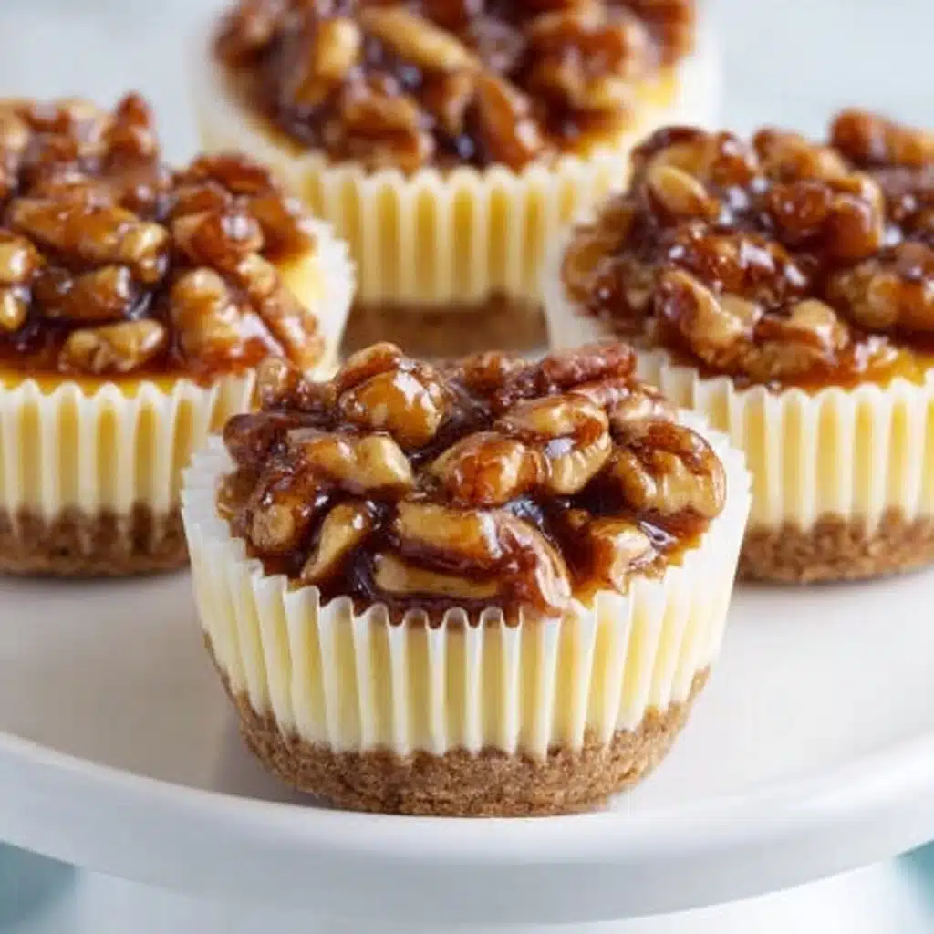Mini Pecan Cheesecake Bites Recipe - Recipe Image