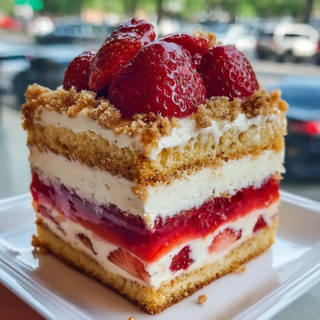 Strawberry Crunch Cheesecake Recipe