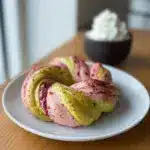 Raspberry Pistachio Sourdough Bagels Recipe