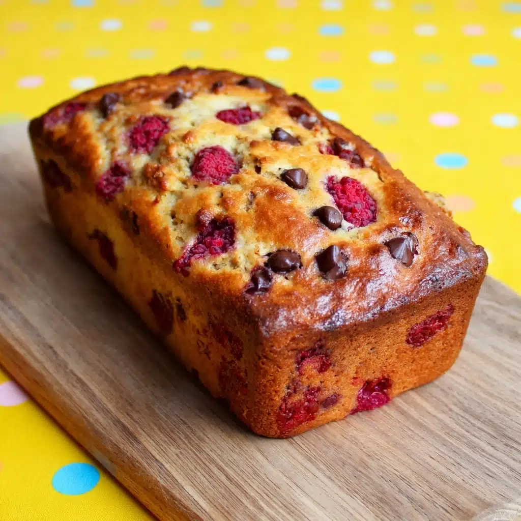 Raspberry Dark Chocolate Banana Bread Recipe - Recipe Image