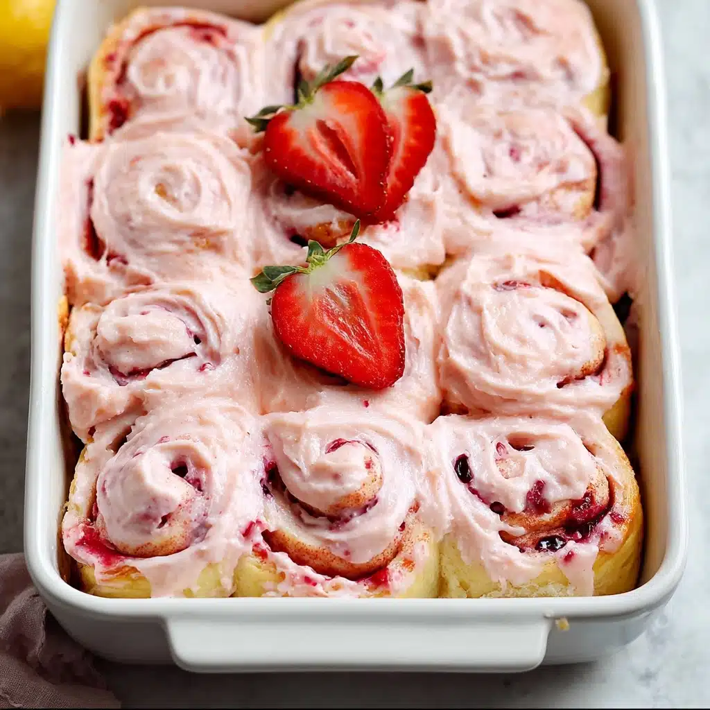 Strawberry Cinnamon Rolls Recipe - Recipe Image