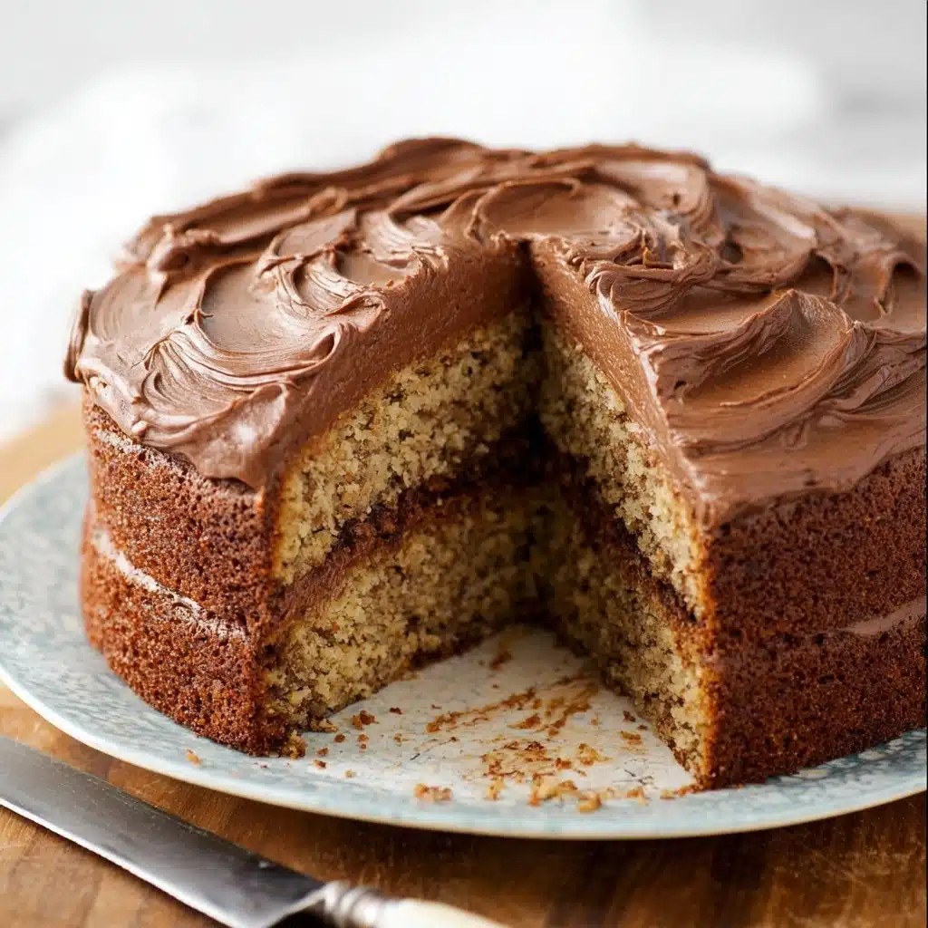 Banana Cake with Nutella Frosting Recipe - Recipe Image
