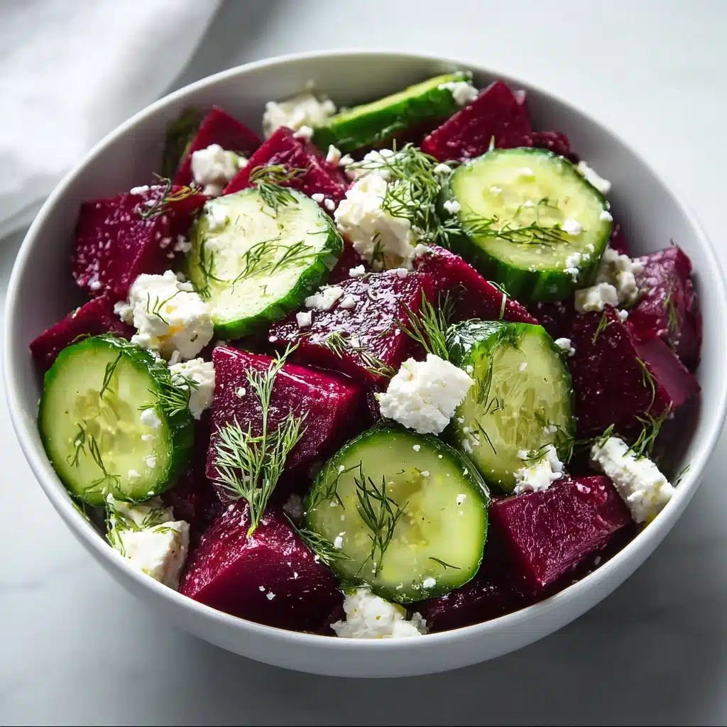 Beet Salad with Feta, Cucumbers, and Dill Recipe