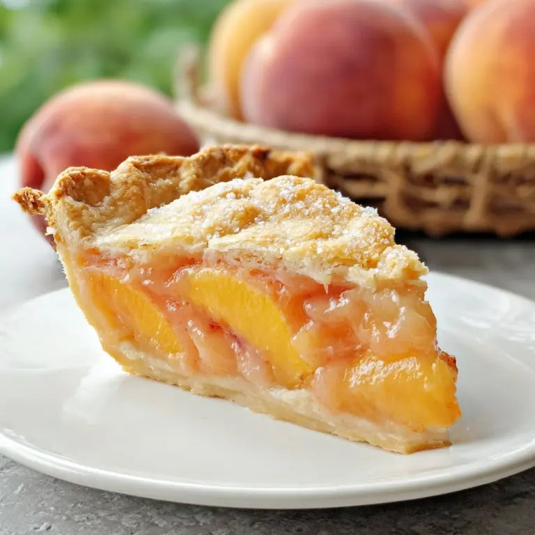 The Perfect Peach Pie Recipe