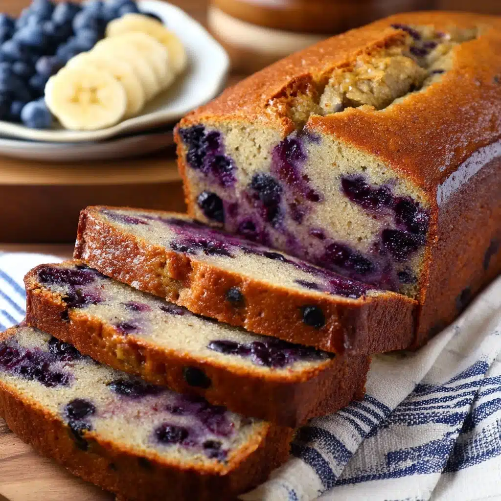Blueberry Cinnamon Swirl Banana Bread Recipe - Recipe Image