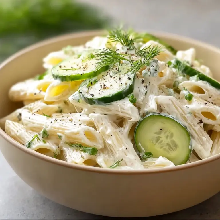 Healthy Cucumber Pasta Salad Recipe