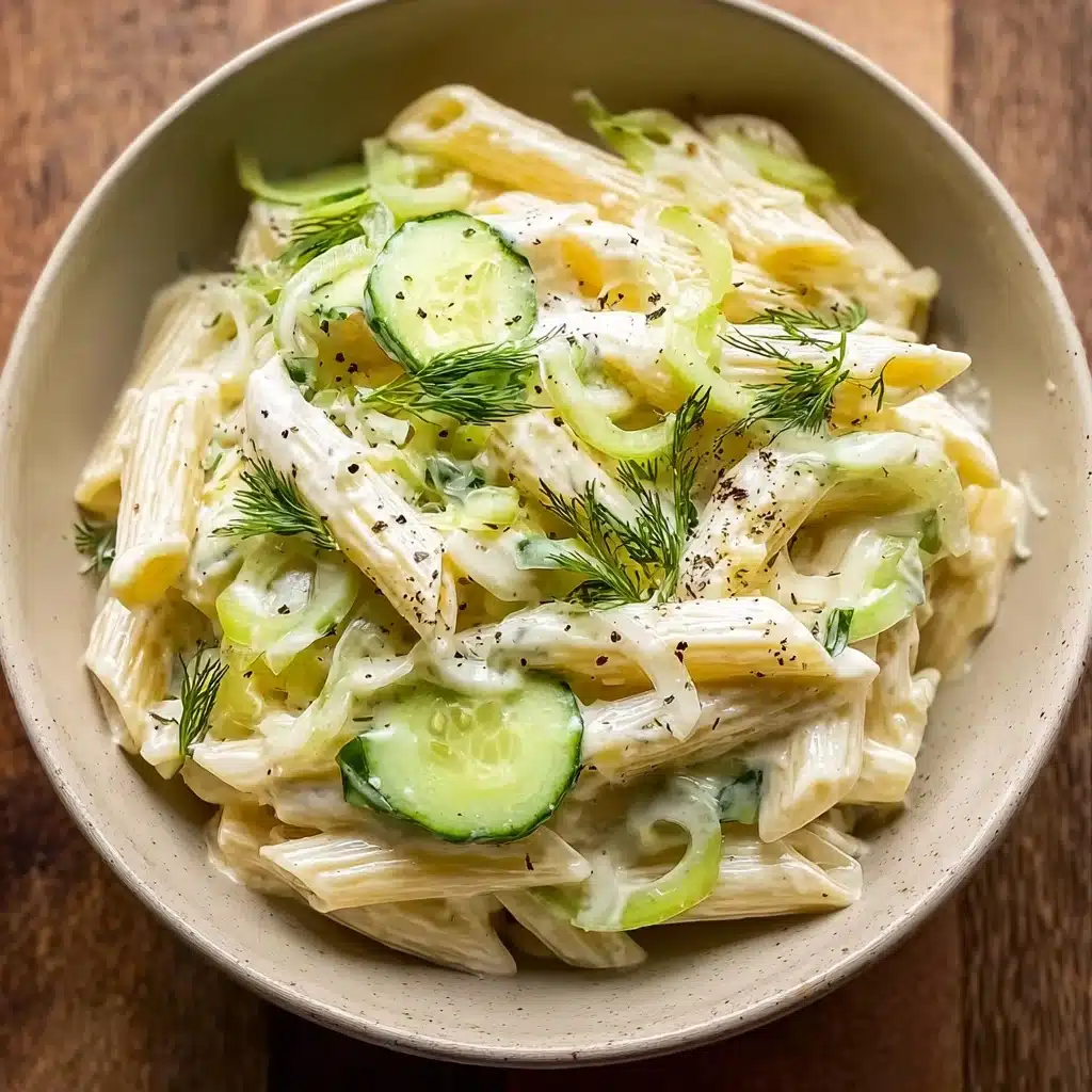 Healthy Cucumber Pasta Salad Recipe - Recipe Image