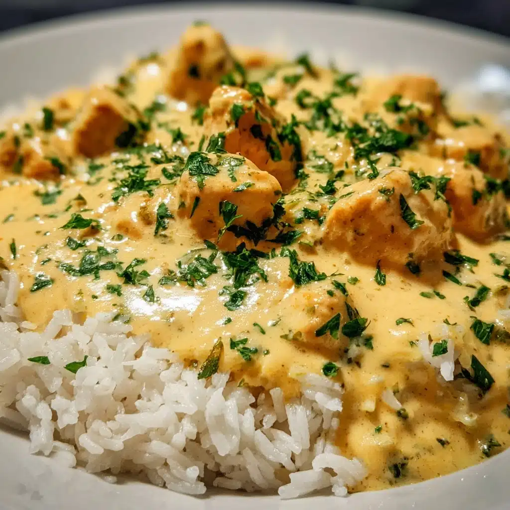Quick and Easy Creamy Smothered Chicken and Rice Recipe - Recipe Image