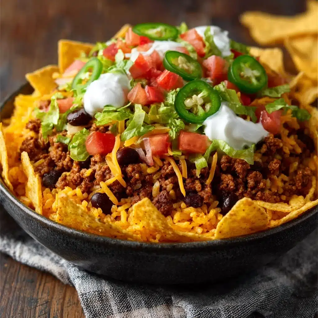 Taco Rice Bowl with Doritos Recipe - Recipe Image