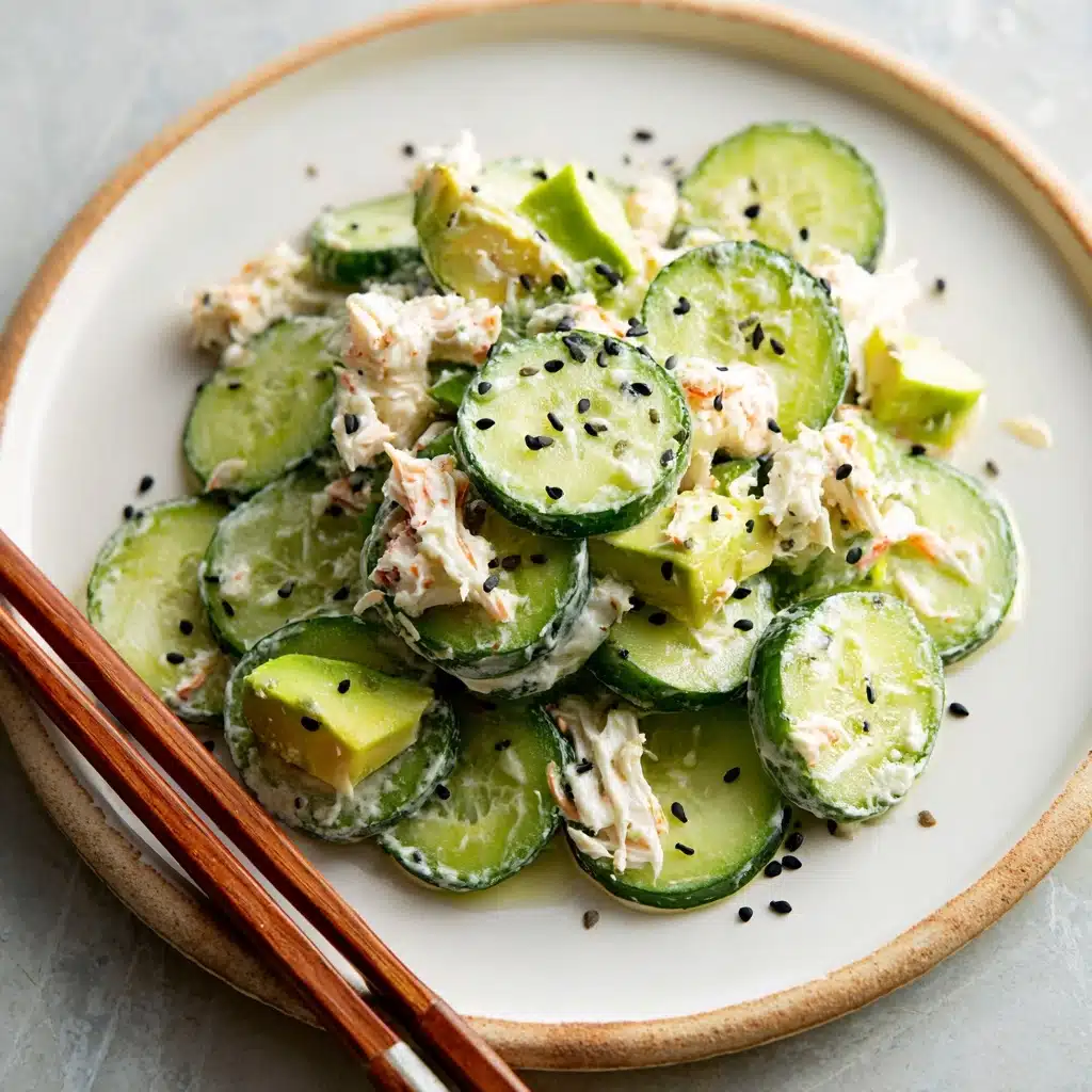 Easy California Roll Cucumber Salad Recipe - Recipe Image