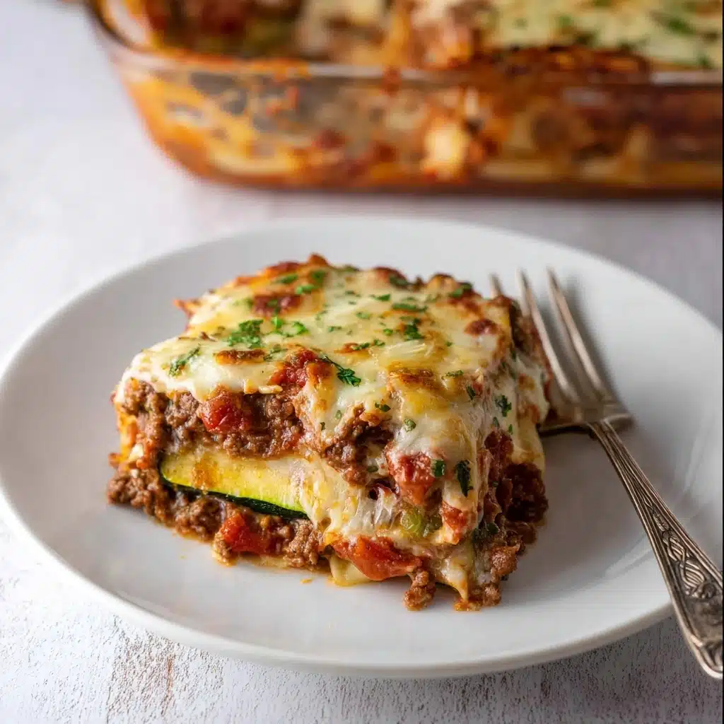 Ground Beef Zucchini Casserole Recipe - Recipe Image