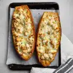 The Viral Chicken Alfredo Garlic Bread I'm Obsessed With Recipe