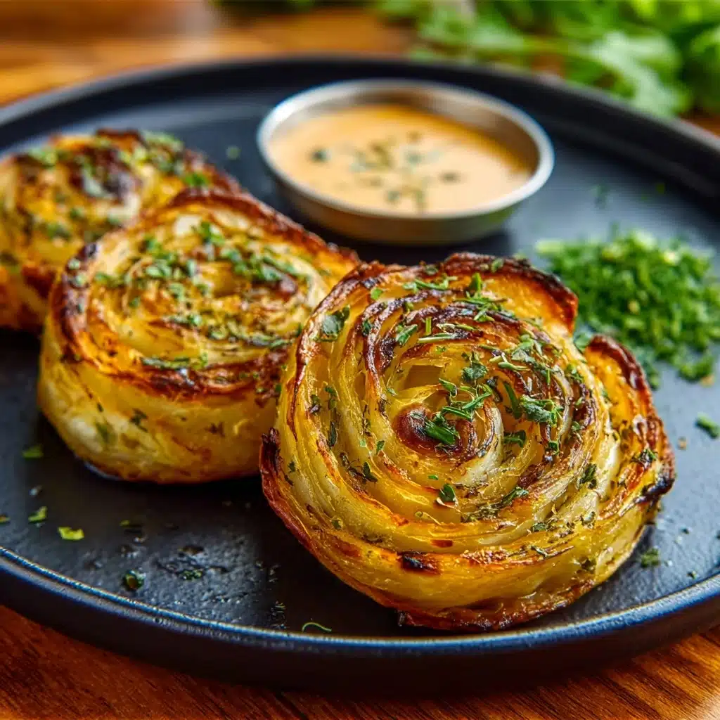 Oven Roasted Garlic Cabbage Steaks Recipe