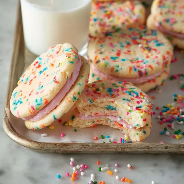 Funfetti Shortbread Sandwich Cookies Recipe
