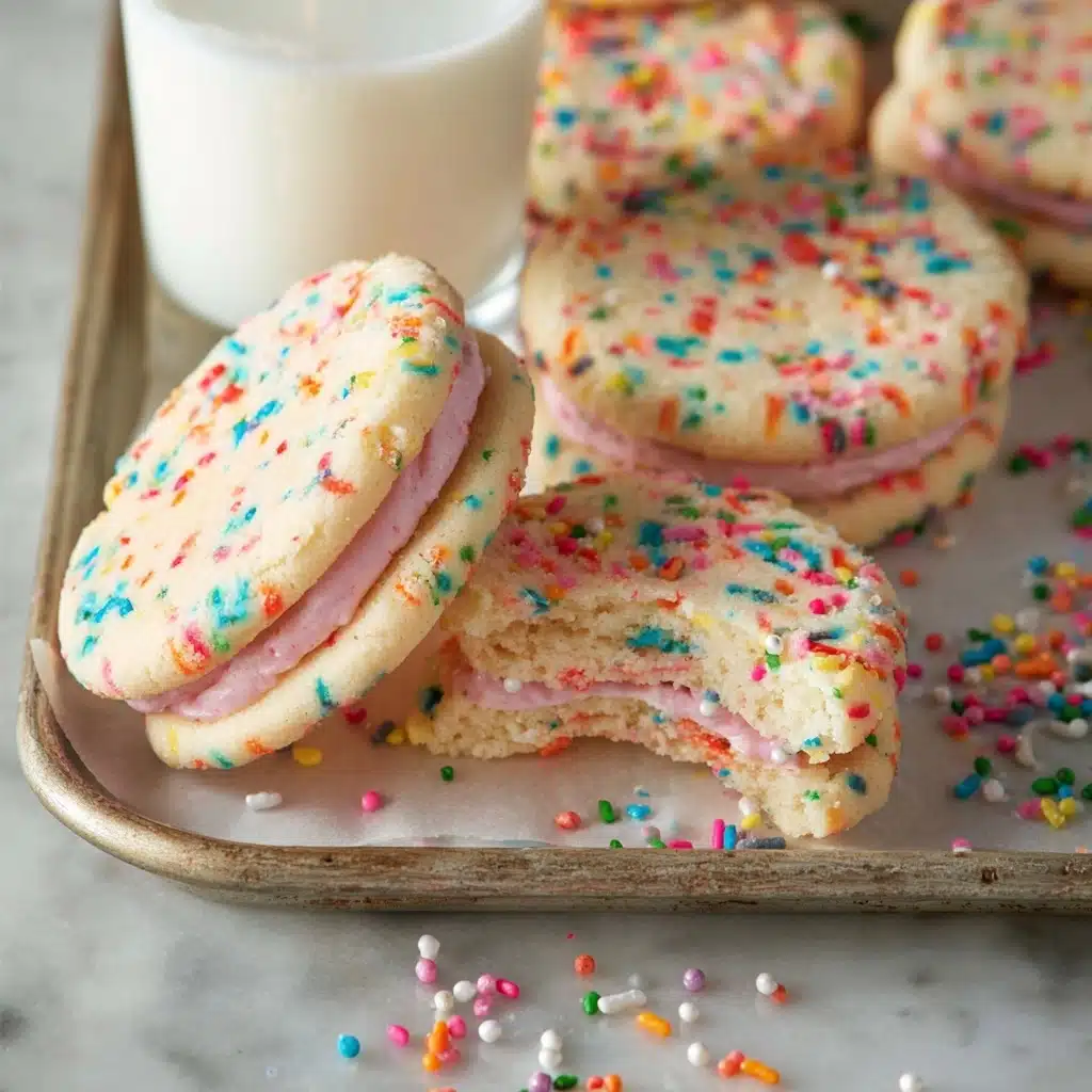 Funfetti Shortbread Sandwich Cookies Recipe - Recipe Image