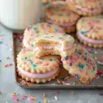 Funfetti Shortbread Sandwich Cookies Recipe