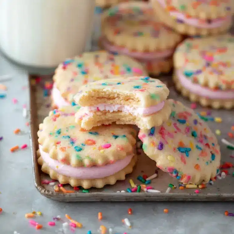 Funfetti Shortbread Sandwich Cookies Recipe
