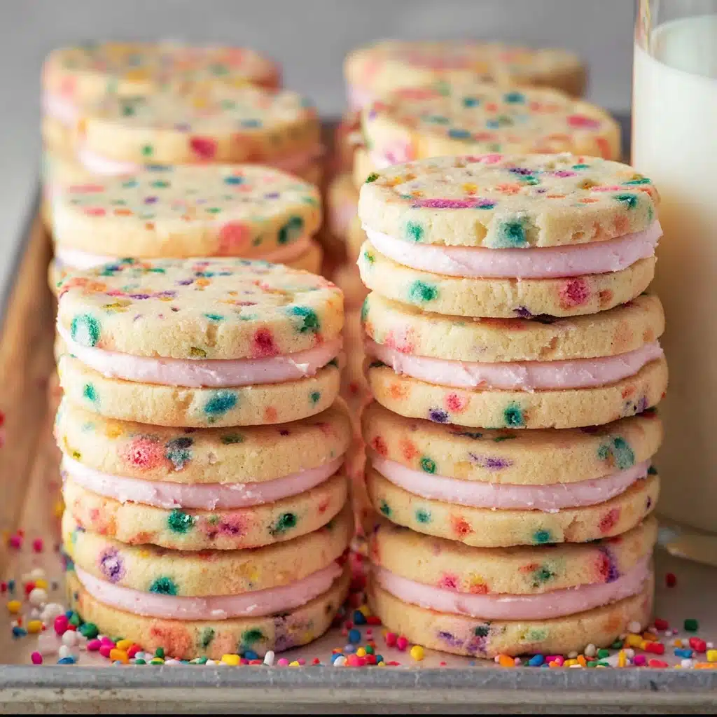 Funfetti Shortbread Sandwich Cookies Recipe - Recipe Image