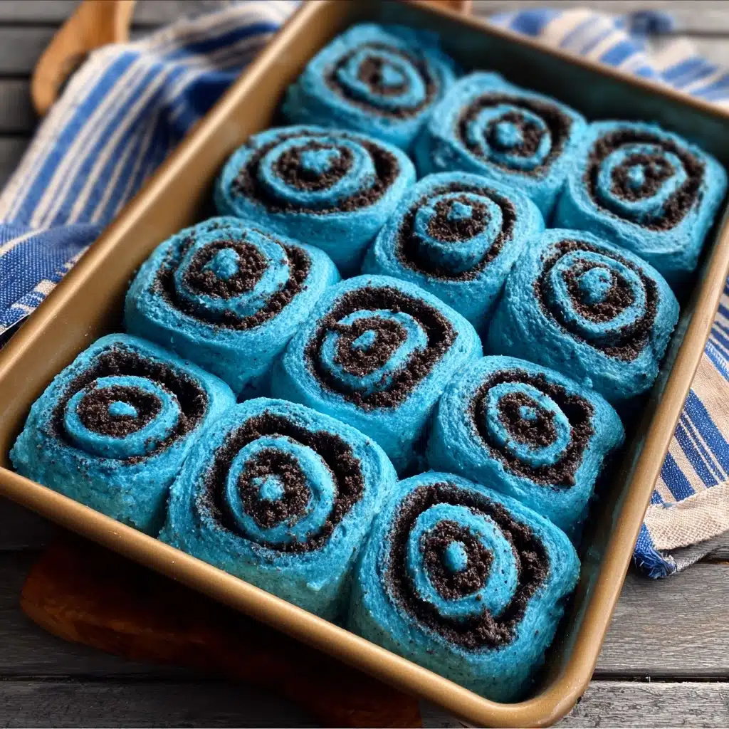 Cookie Monster Cinnamon Rolls Recipe - Recipe Image