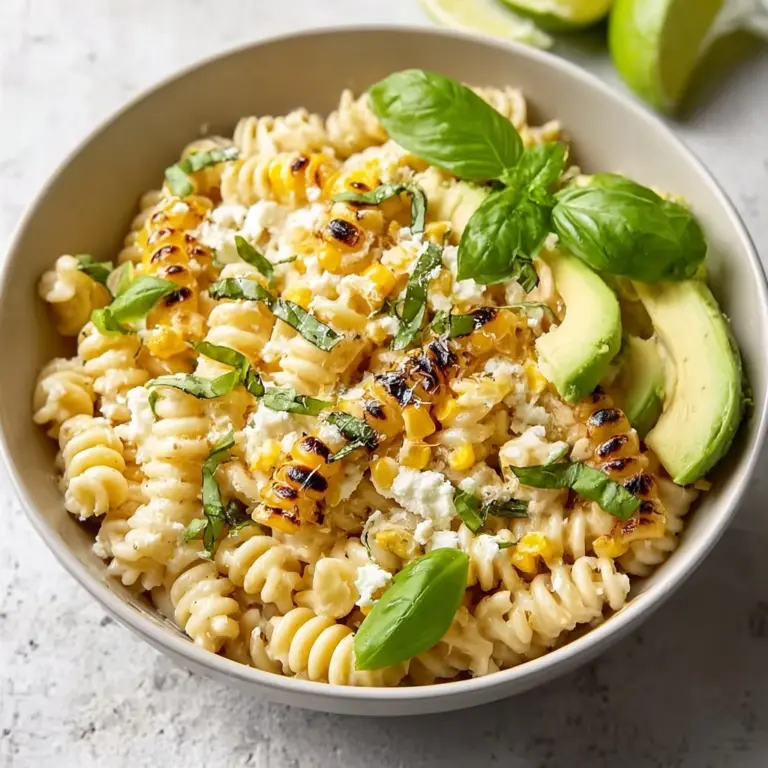 Creamy Street Corn Pasta Salad Recipe